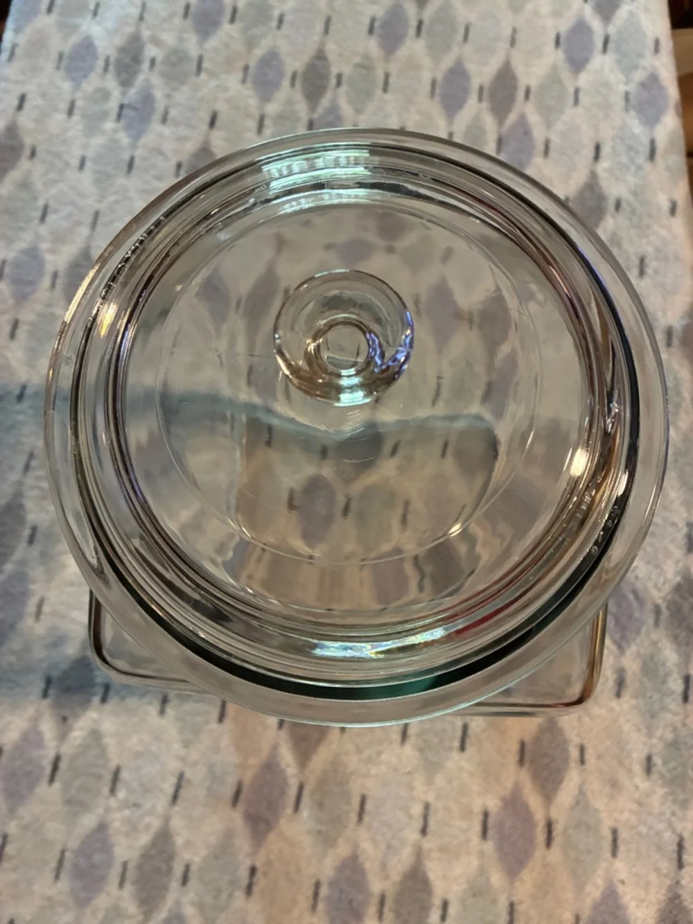 Large Clear Glass Storage Jar with Lid - Home Storage & Organization